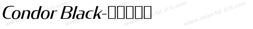 Condor Black字体转换
